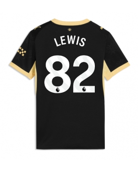 Billige Fotballdrakt Manchester City Rico Lewis #82 Replika Bortedrakt Dame 2026-27 Kortermet